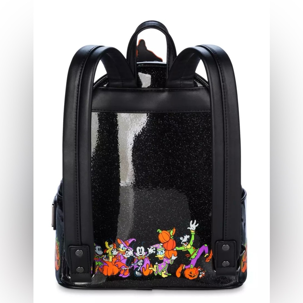 🆕 Disney Parks Mickey and Friends Halloween Haunted House Loungefly Backpack - Picture 3 of 11